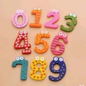 wooden magnetic numbers