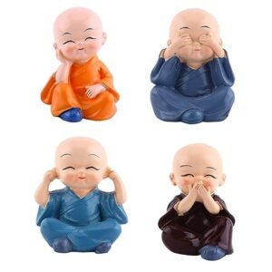 4 in 1 mini buddha statue set