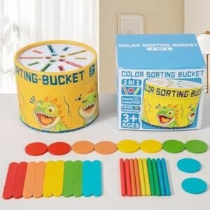 3 in 1 colour sorting bucket