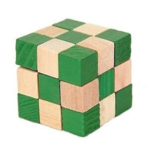 wooden snake cube