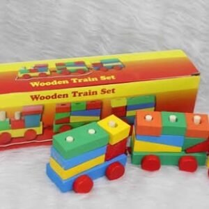 wooden train block sets