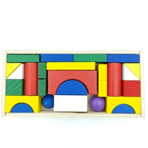 mini wooden building blocks