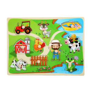 wooden farm puzzle