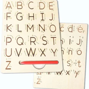 wooden tracing board alphabet