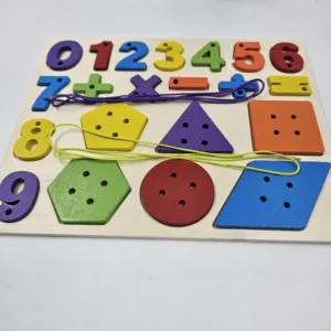 numbers lacing board