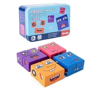 face change cube tin