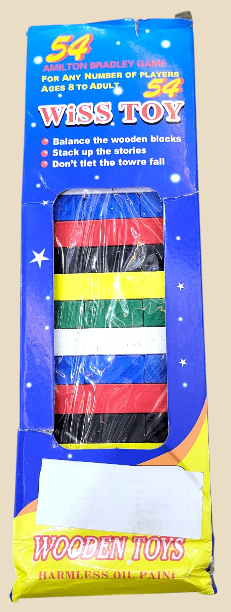 extra large color jenga