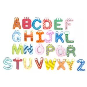 wooden magnetic alphabets