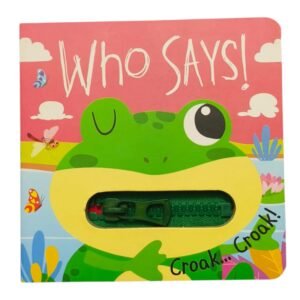 who says! croak croak! zip it up