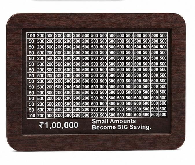 wooden 1lakh savings challenge money bank wooden 1lakh savings challenge money bank